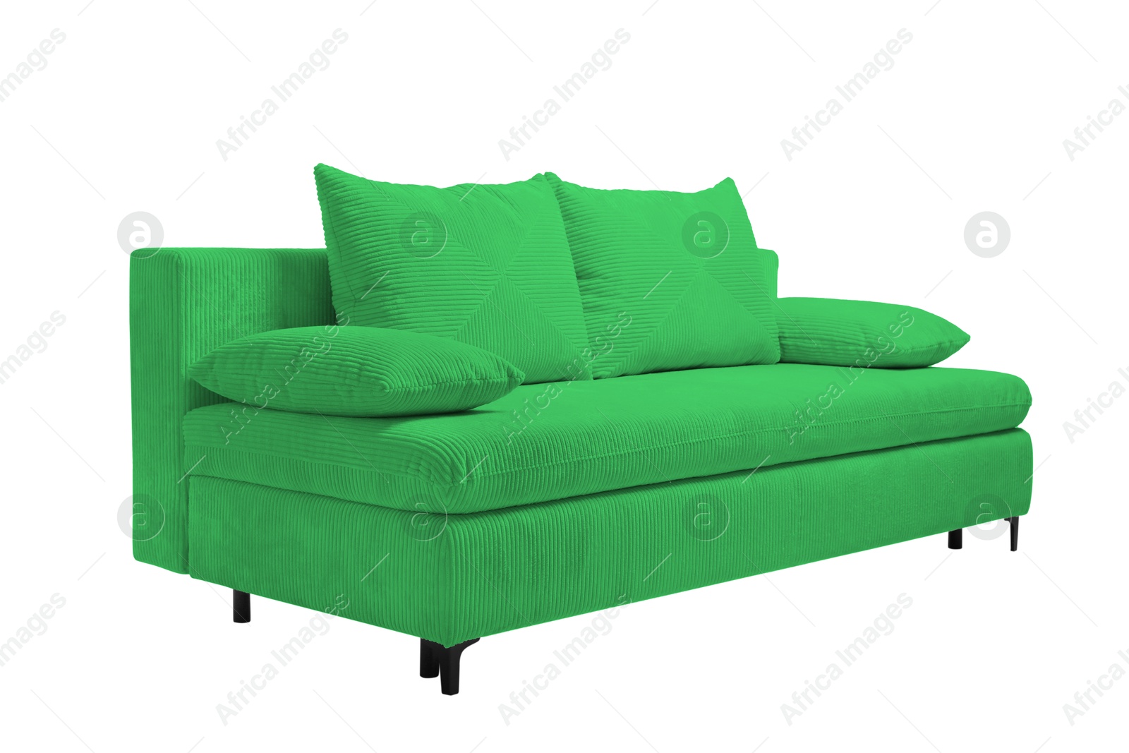 Green sofa isolated on white. Furniture for living room interior Image of Green sofa isolated on white. Furniture for living room interior