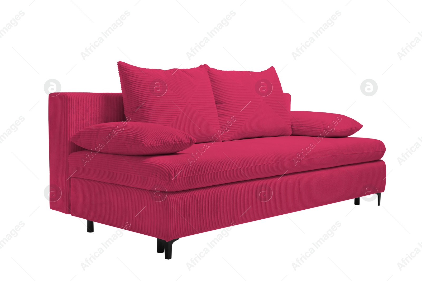 Crimson sofa isolated on white. Furniture for living room interior Image of Crimson sofa isolated on white. Furniture for living room interior