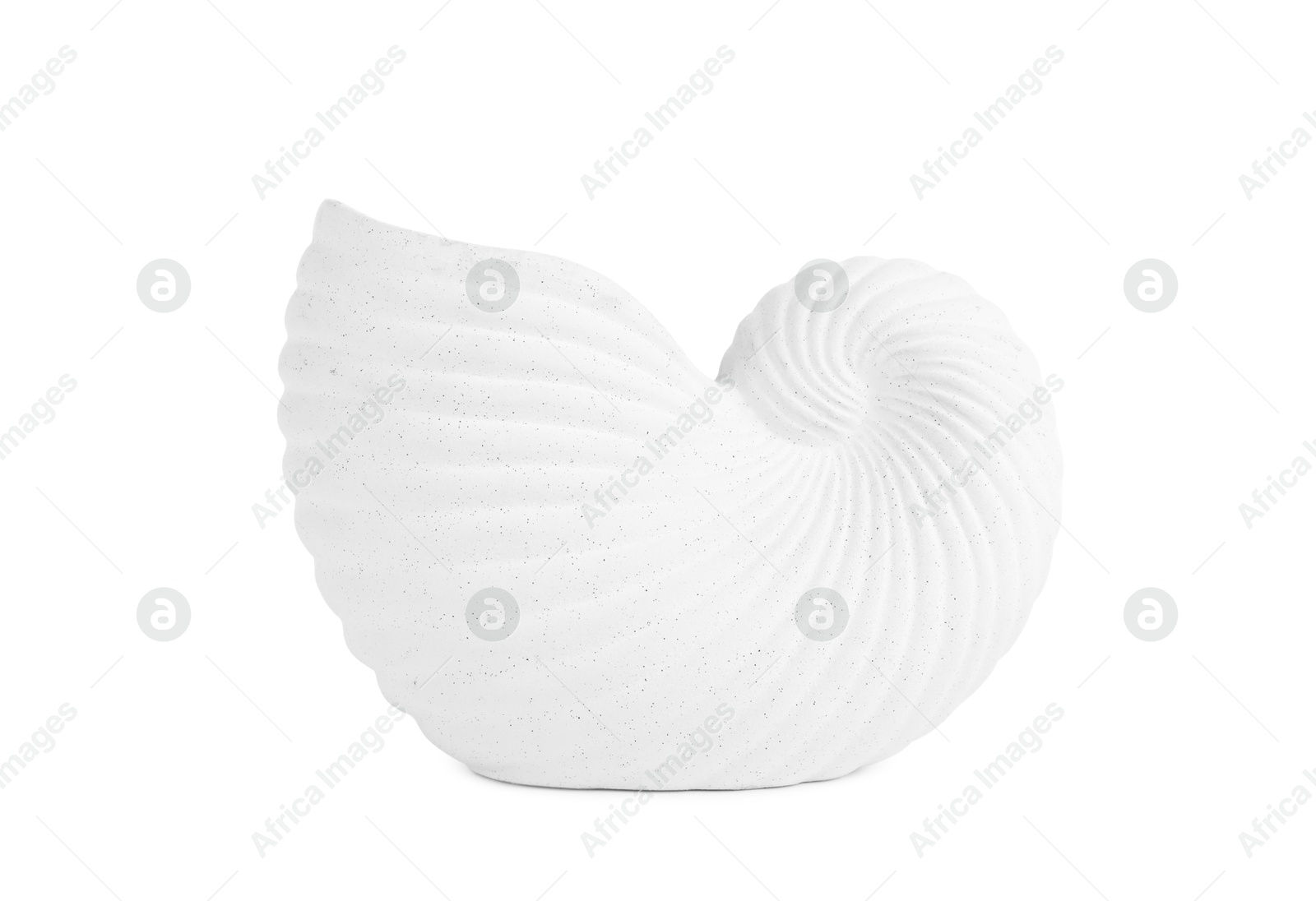 One beautiful ceramic vase isolated on white Photo of One beautiful ceramic vase isolated on white