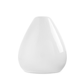 Photo of One beautiful ceramic vase isolated on white