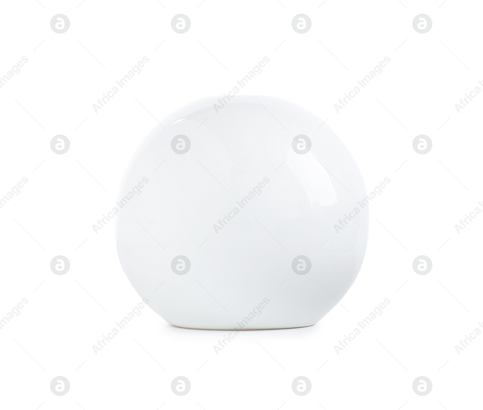 One beautiful ceramic vase isolated on white Photo of One beautiful ceramic vase isolated on white