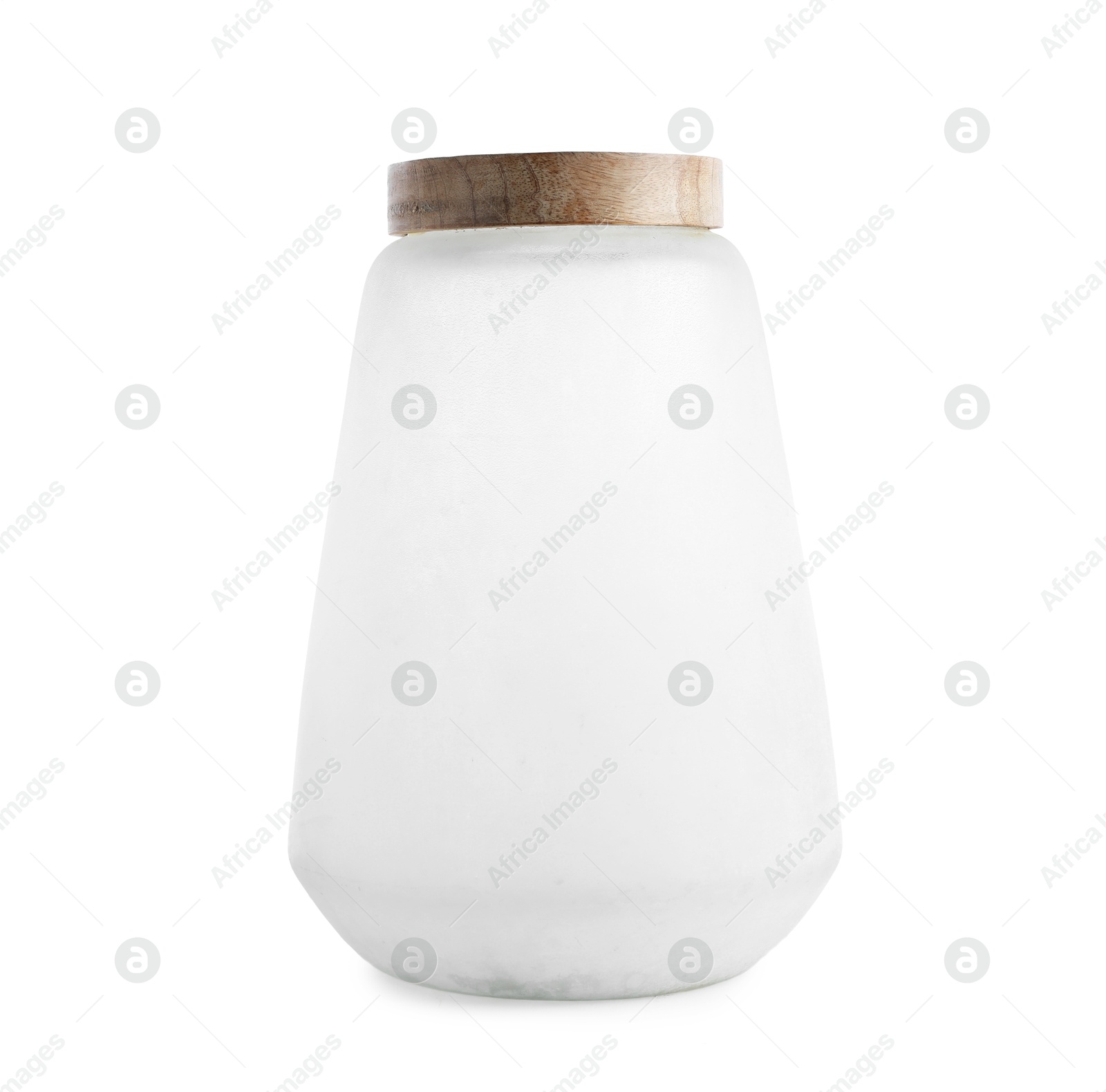 One beautiful ceramic vase isolated on white Photo of One beautiful ceramic vase isolated on white