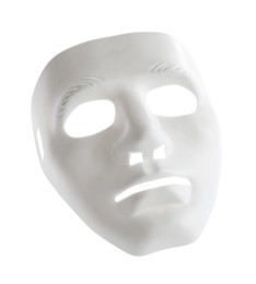 Photo of One plastic theatre mask isolated on white
