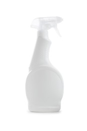 Photo of Spray bottle of cleaning product isolated on white