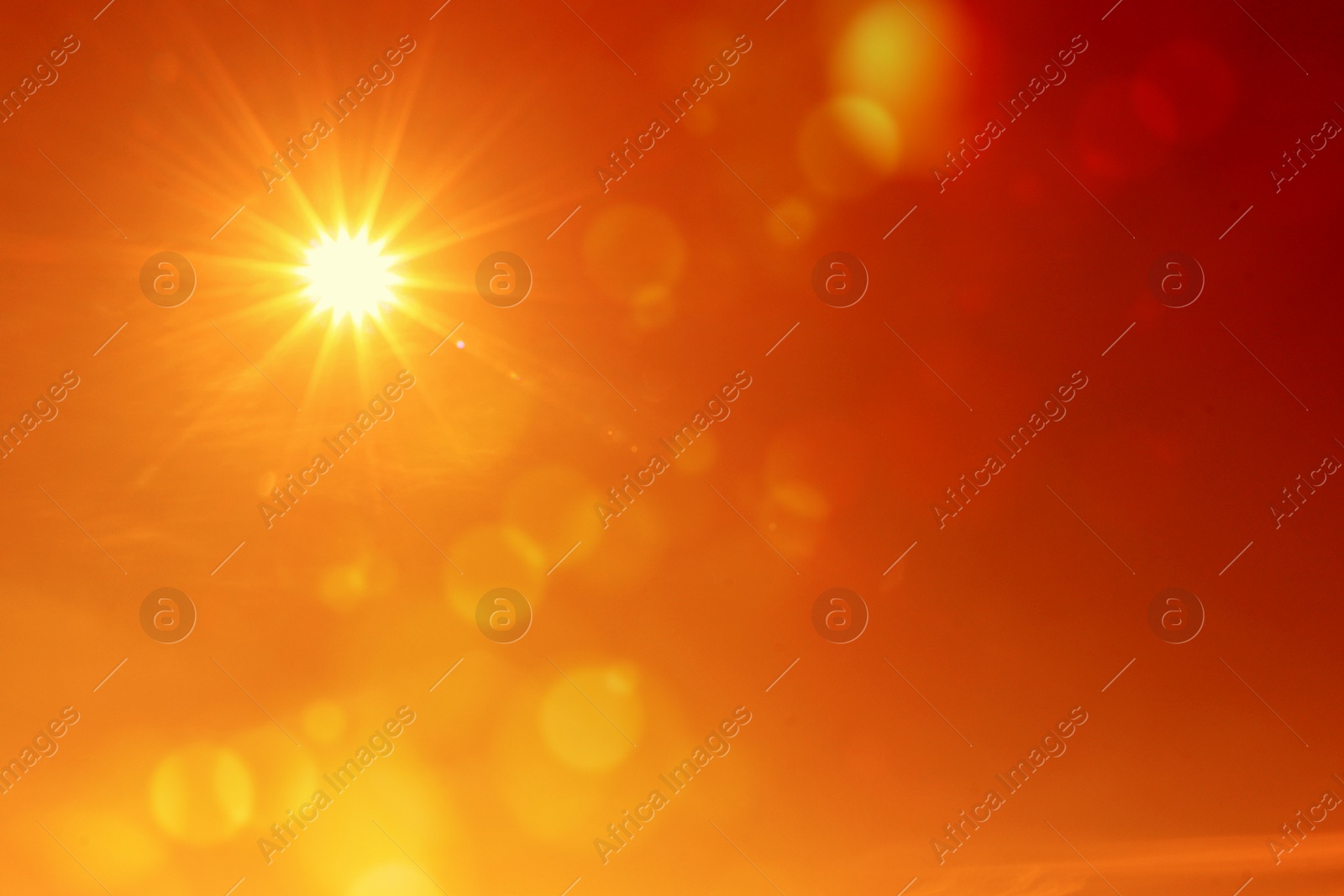 Bright sun in orange sky during hot summer weather. Extremely high temperature Image of Bright sun in orange sky during hot summer weather. Extremely high temperature