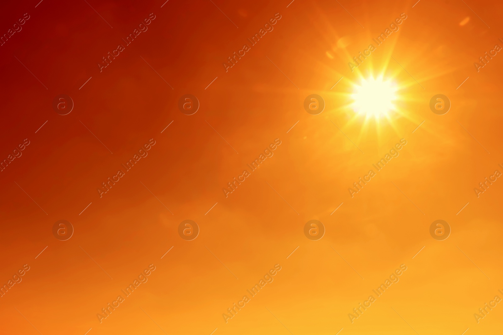 Bright sun in orange sky during hot summer weather. Extremely high temperature Image of Bright sun in orange sky during hot summer weather. Extremely high temperature
