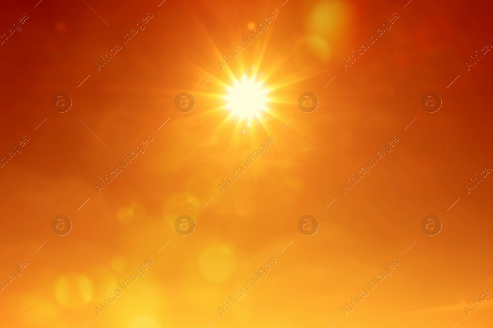 Bright sun in orange sky during hot summer weather. Extremely high temperature Image of Bright sun in orange sky during hot summer weather. Extremely high temperature