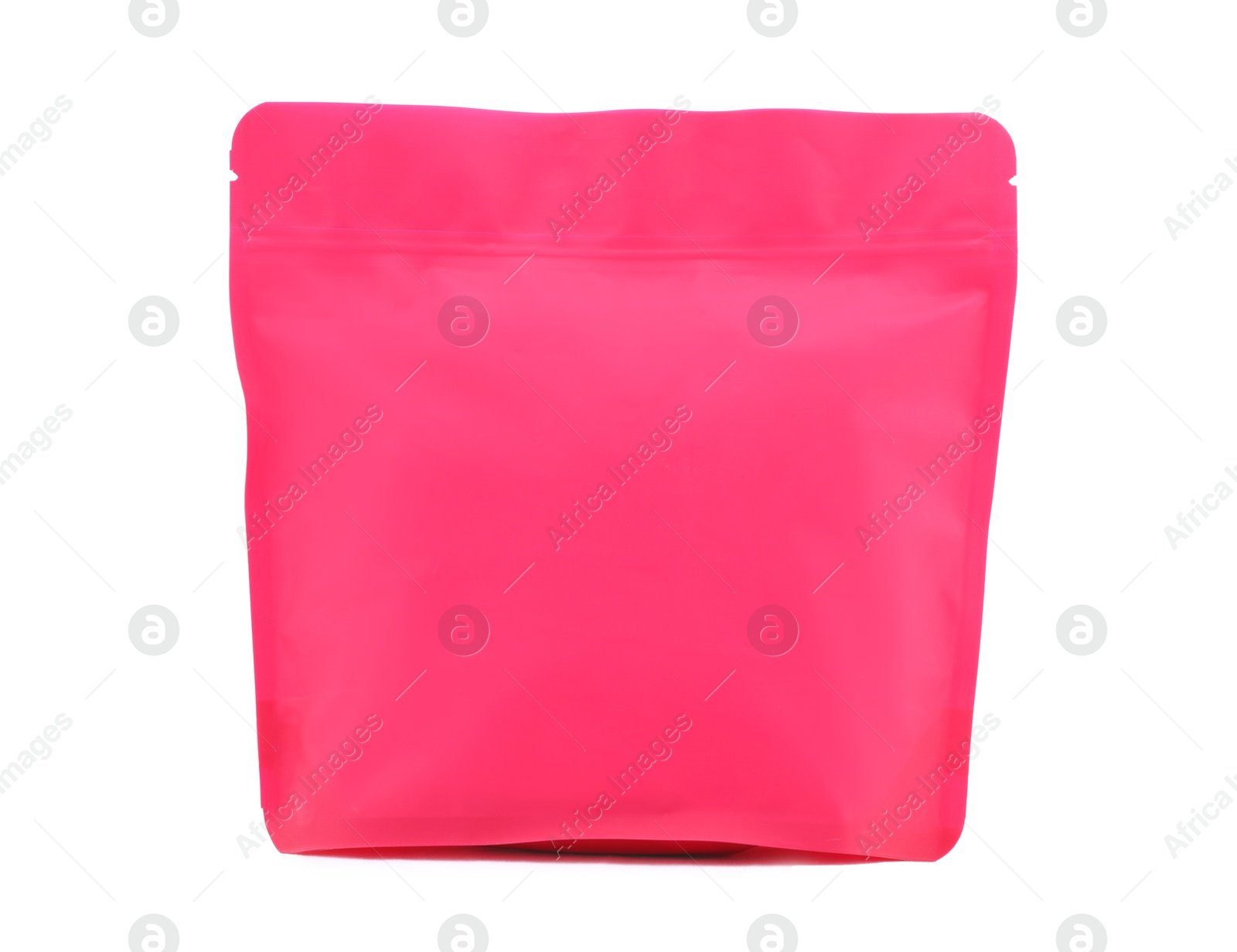 Zipper stand-up pouch isolated on white. Mockup for design Photo of Zipper stand-up pouch isolated on white. Mockup for design