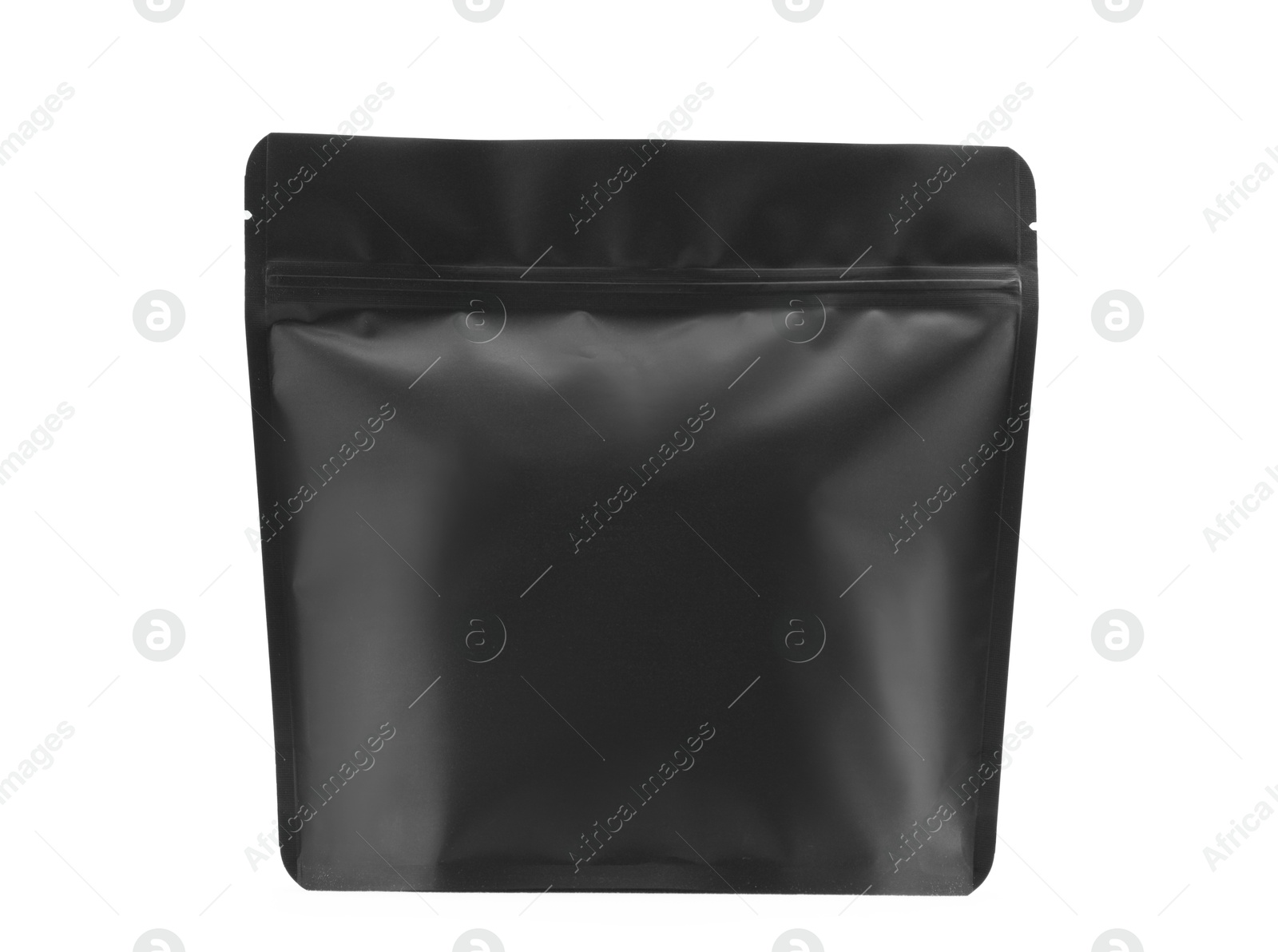 Zipper stand-up pouch isolated on white. Mockup for design Photo of Zipper stand-up pouch isolated on white. Mockup for design