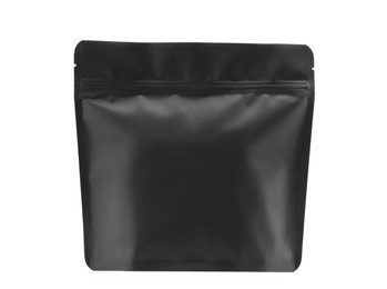 Photo of Zipper stand-up pouch isolated on white. Mockup for design