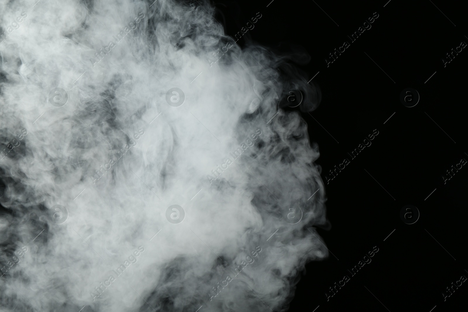 Beautiful hookah smoke on black background, closeup Photo of Beautiful hookah smoke on black background, closeup