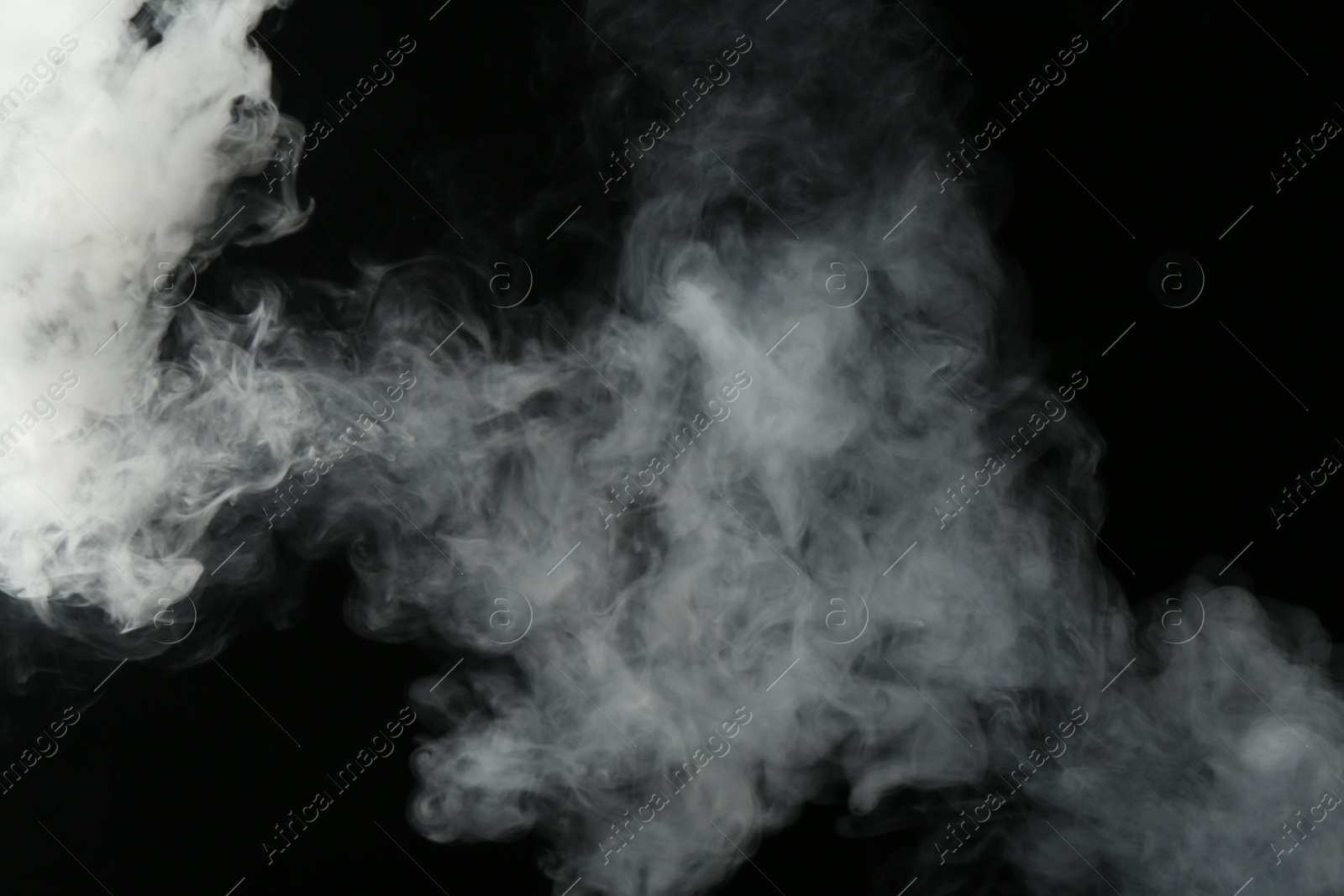 Beautiful hookah smoke on black background, closeup Photo of Beautiful hookah smoke on black background, closeup