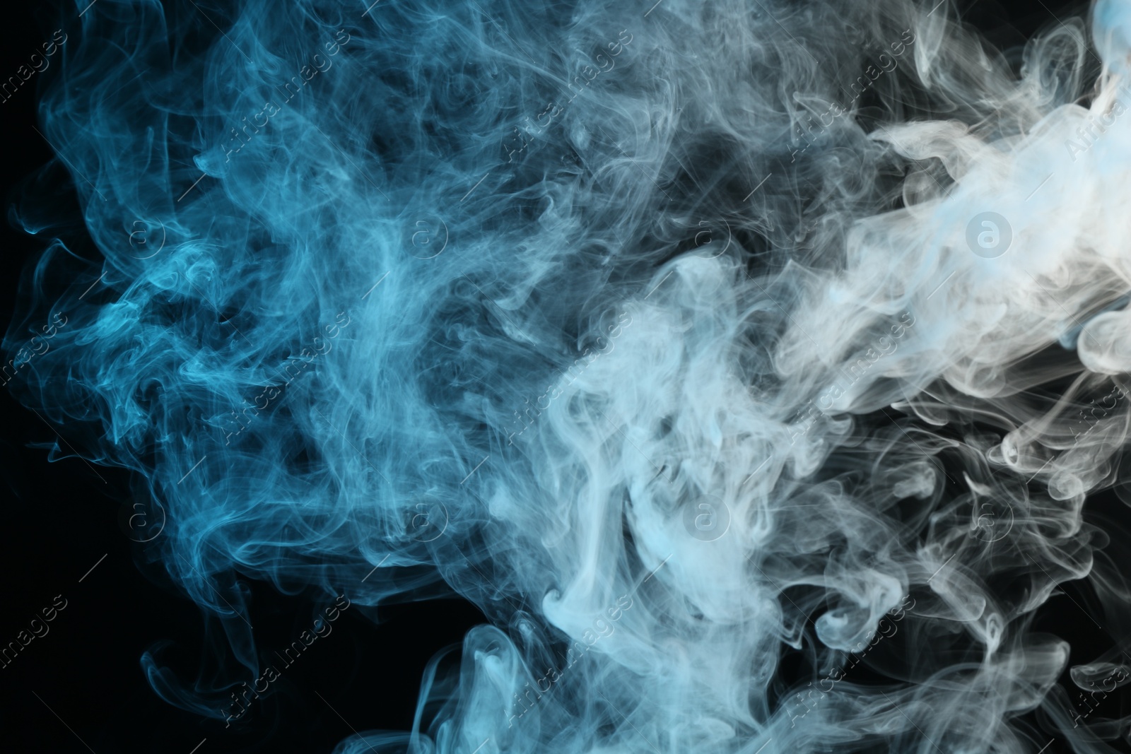Beautiful hookah smoke on black background, closeup Photo of Beautiful hookah smoke on black background, closeup