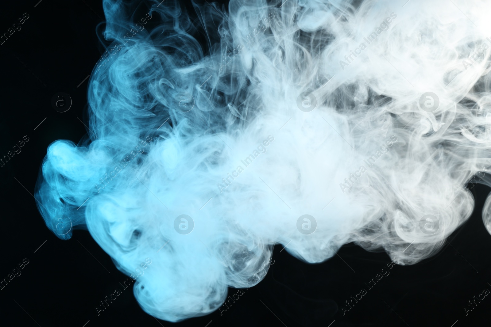 Beautiful hookah smoke on black background, closeup Photo of Beautiful hookah smoke on black background, closeup