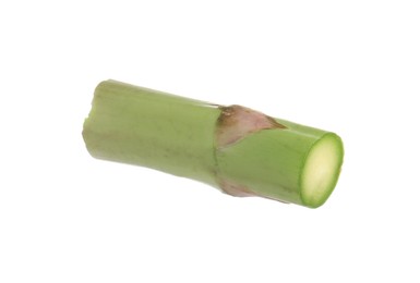 Photo of Piece of asparagus spear isolated on white