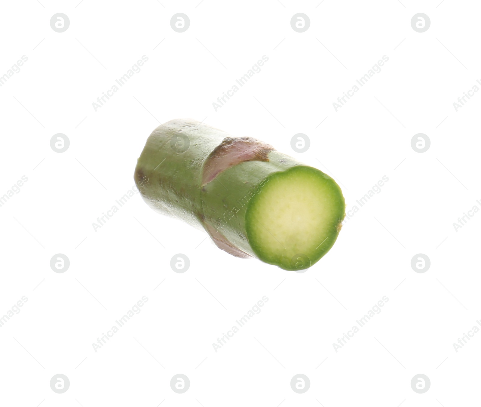 Photo of Piece of asparagus spear isolated on white
