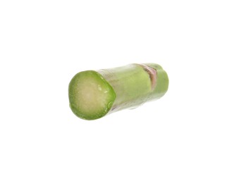 Photo of Piece of asparagus spear isolated on white