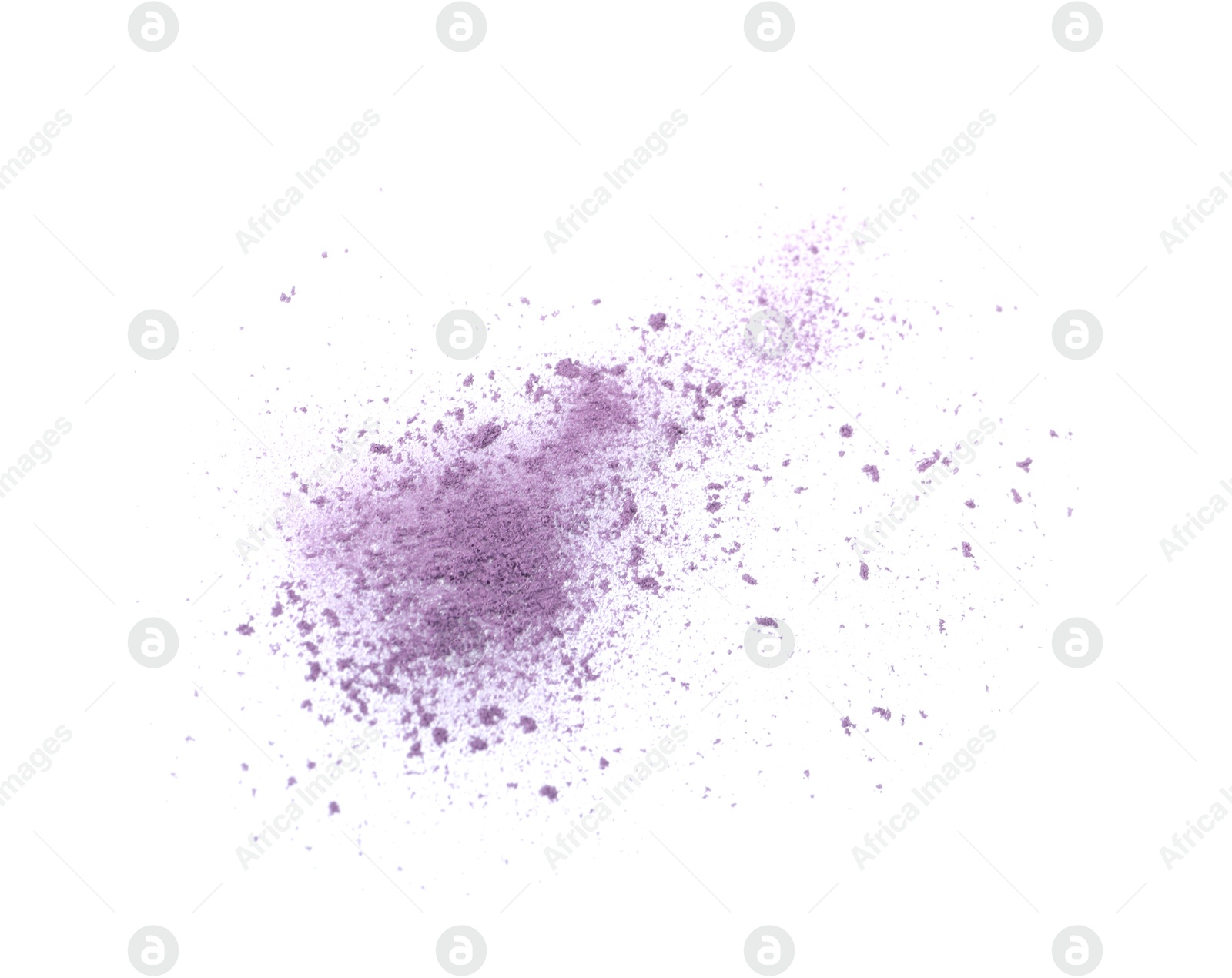 Crushed eye shadow isolated on white, top view. Makeup product Photo of Crushed eye shadow isolated on white, top view. Makeup product