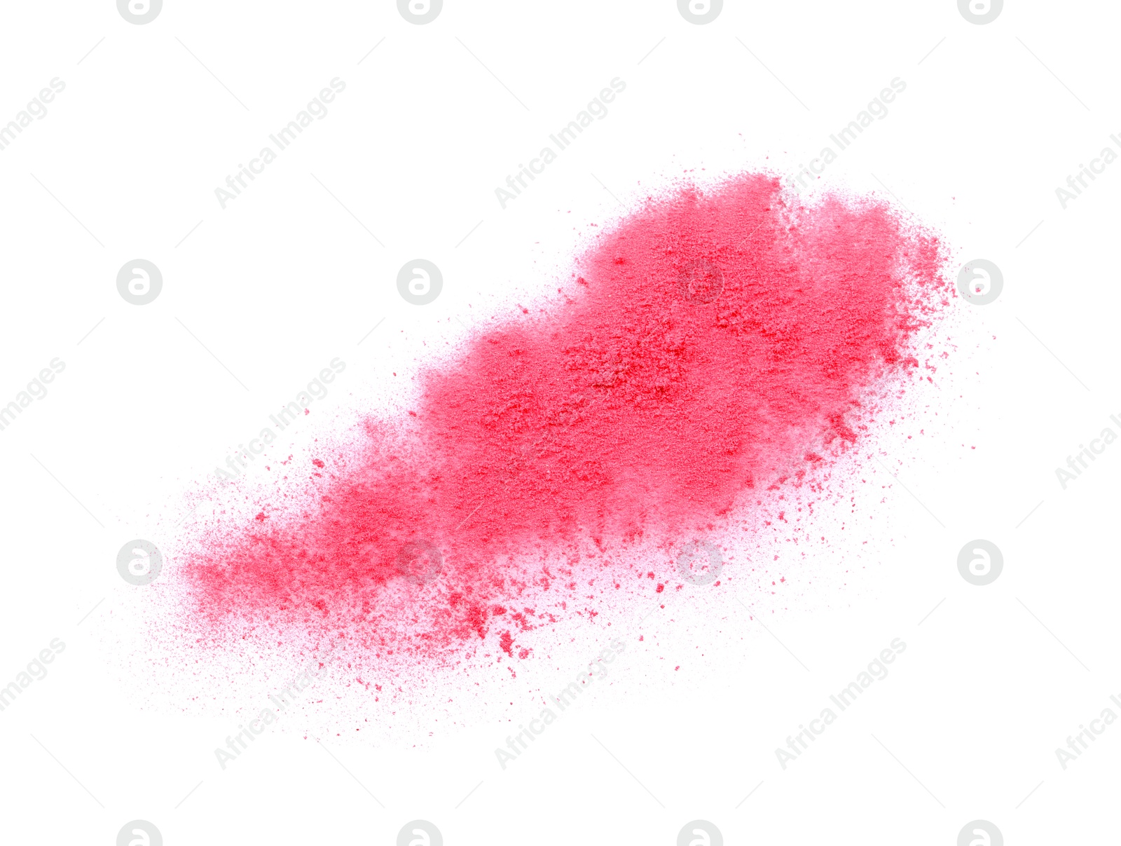 Crushed eye shadow isolated on white, top view. Makeup product Photo of Crushed eye shadow isolated on white, top view. Makeup product
