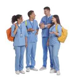 Photo of Group of medical students on white background