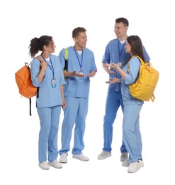 Photo of Group of medical students on white background
