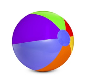 Image of Beach ball in bright colors isolated on white
