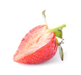 Photo of Half of fresh strawberry isolated on white