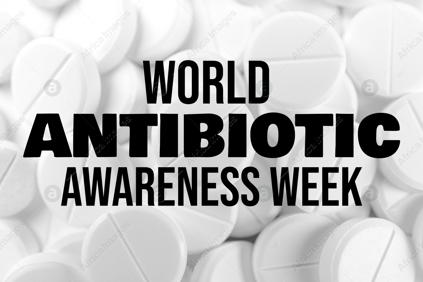 World antibiotic awareness week. Many pills as background, closeup Image of World antibiotic awareness week. Many pills as background, closeup