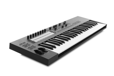 Photo of One portable MIDI keyboard isolated on white