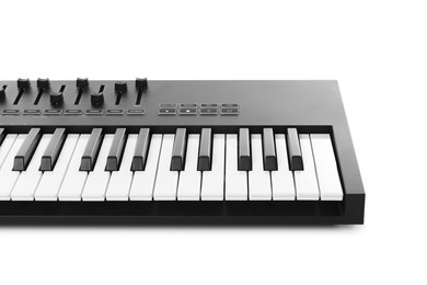 Photo of One portable MIDI keyboard isolated on white