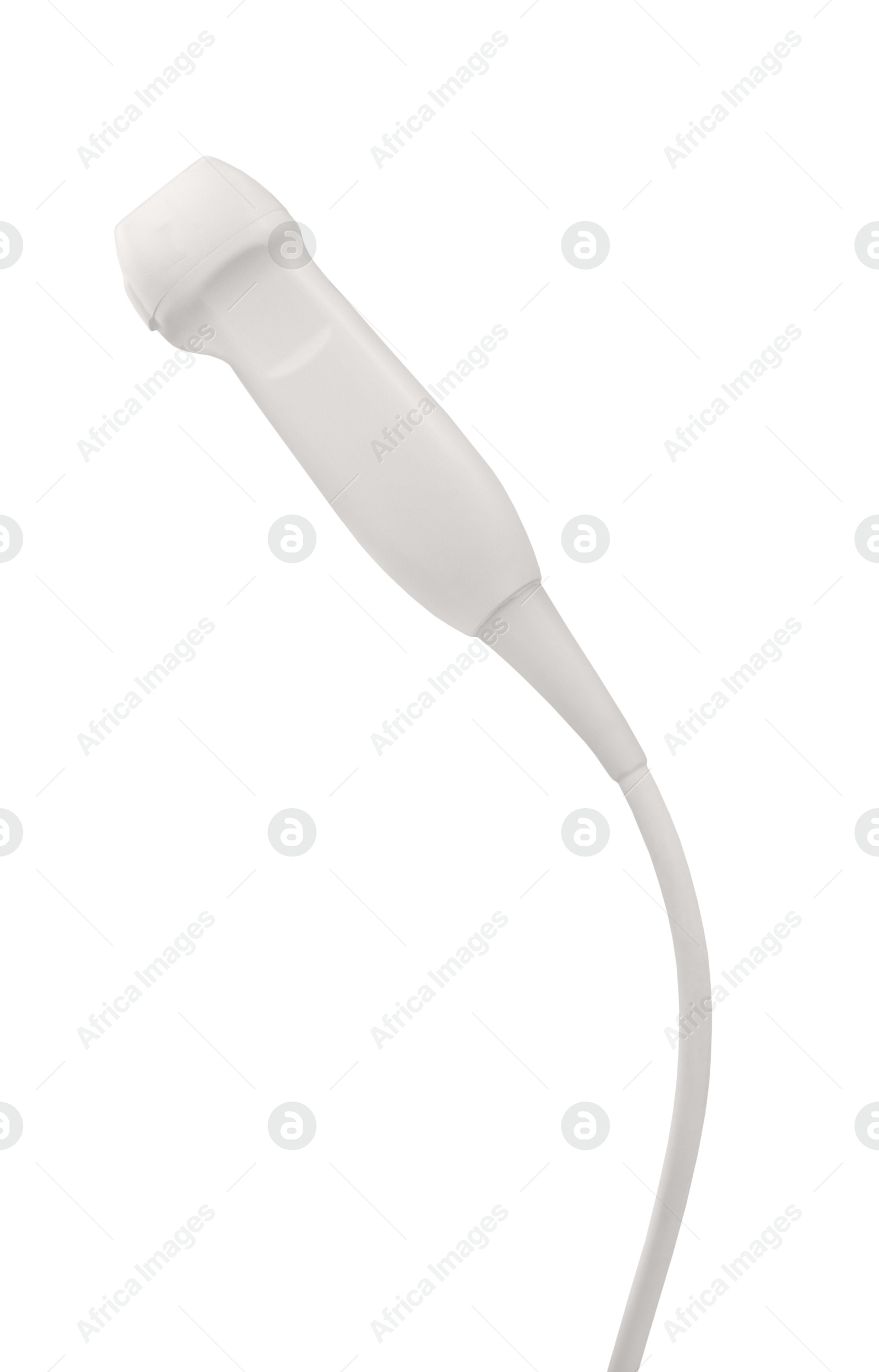 Ultrasonic transducer isolated on white. Medical equipment Image of Ultrasonic transducer isolated on white. Medical equipment