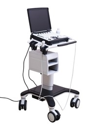Image of Ultrasound machine isolated on white. Medical equipment