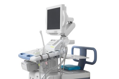 Image of Ultrasound machine isolated on white. Medical equipment
