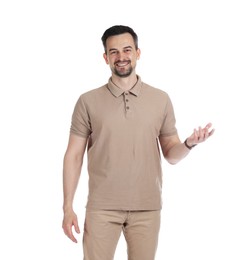 Photo of Portrait of professional psychologist on white background