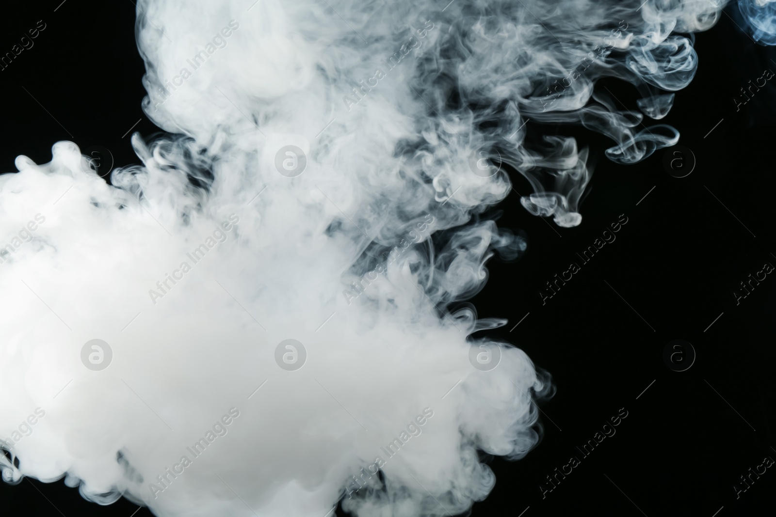 Beautiful hookah smoke on black background, closeup Photo of Beautiful hookah smoke on black background, closeup