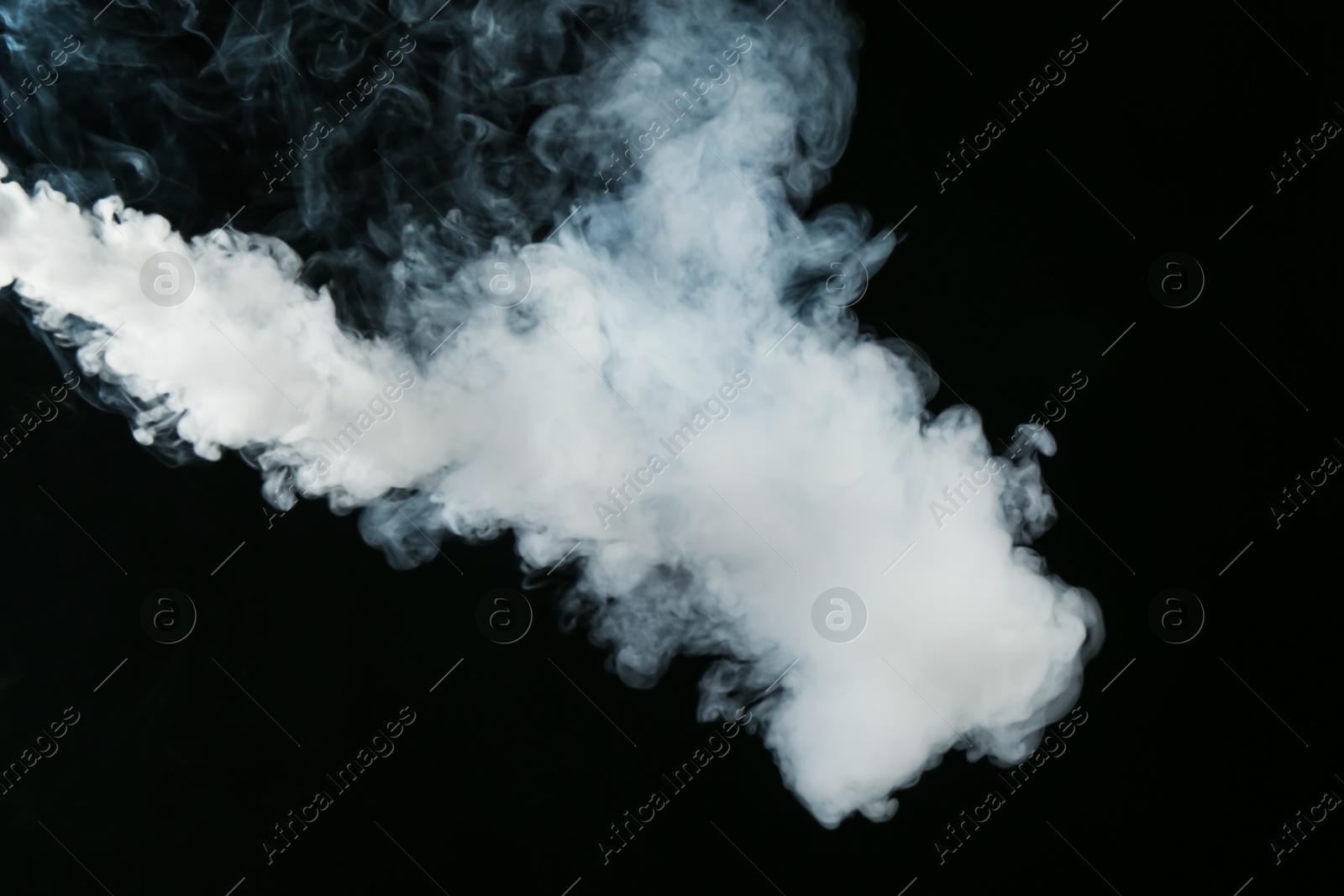 Beautiful hookah smoke on black background, closeup Photo of Beautiful hookah smoke on black background, closeup