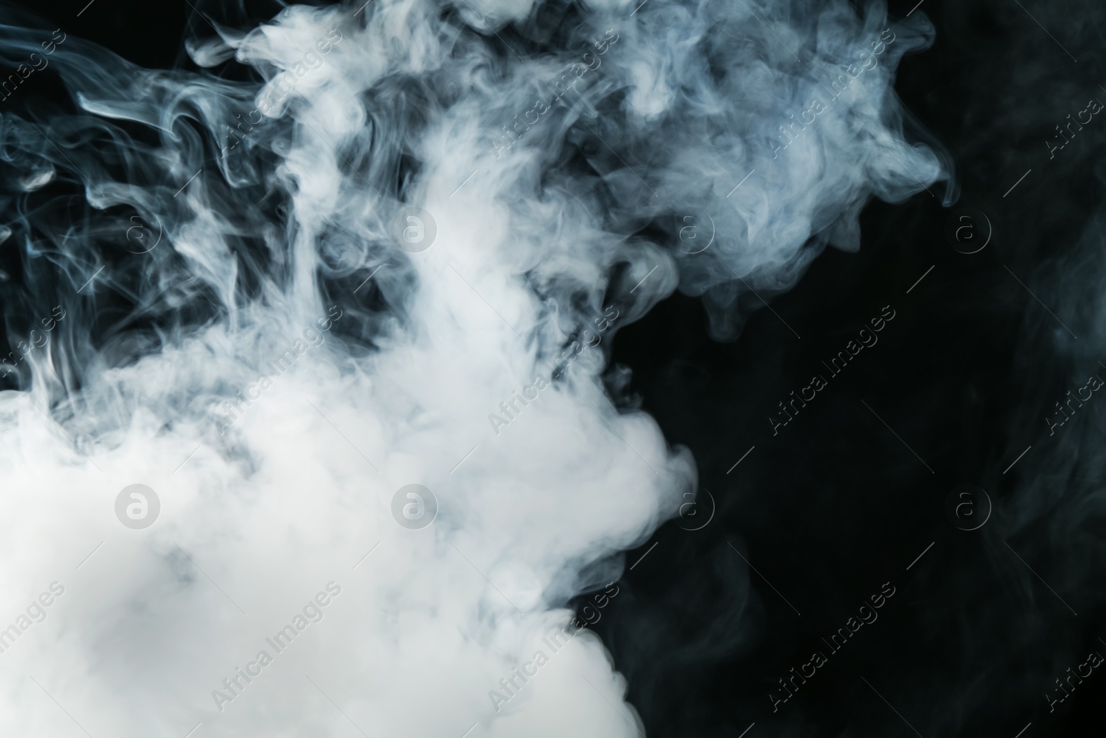 Beautiful hookah smoke on black background, closeup Photo of Beautiful hookah smoke on black background, closeup