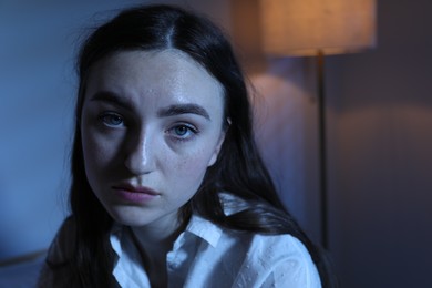 Photo of Frustrated woman suffering from insomnia at home