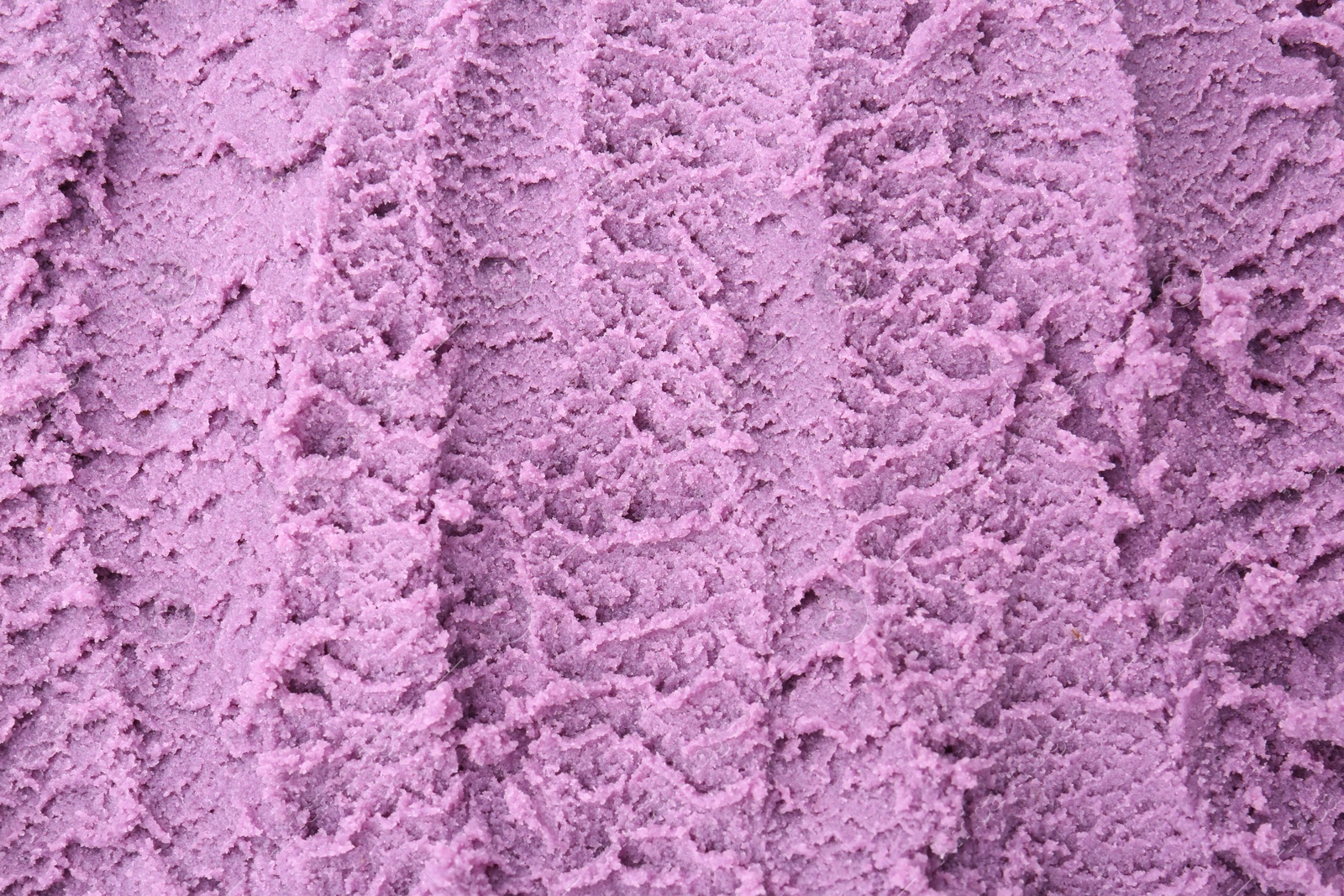 Tasty blueberry sorbet as background, top view Photo of Tasty blueberry sorbet as background, top view