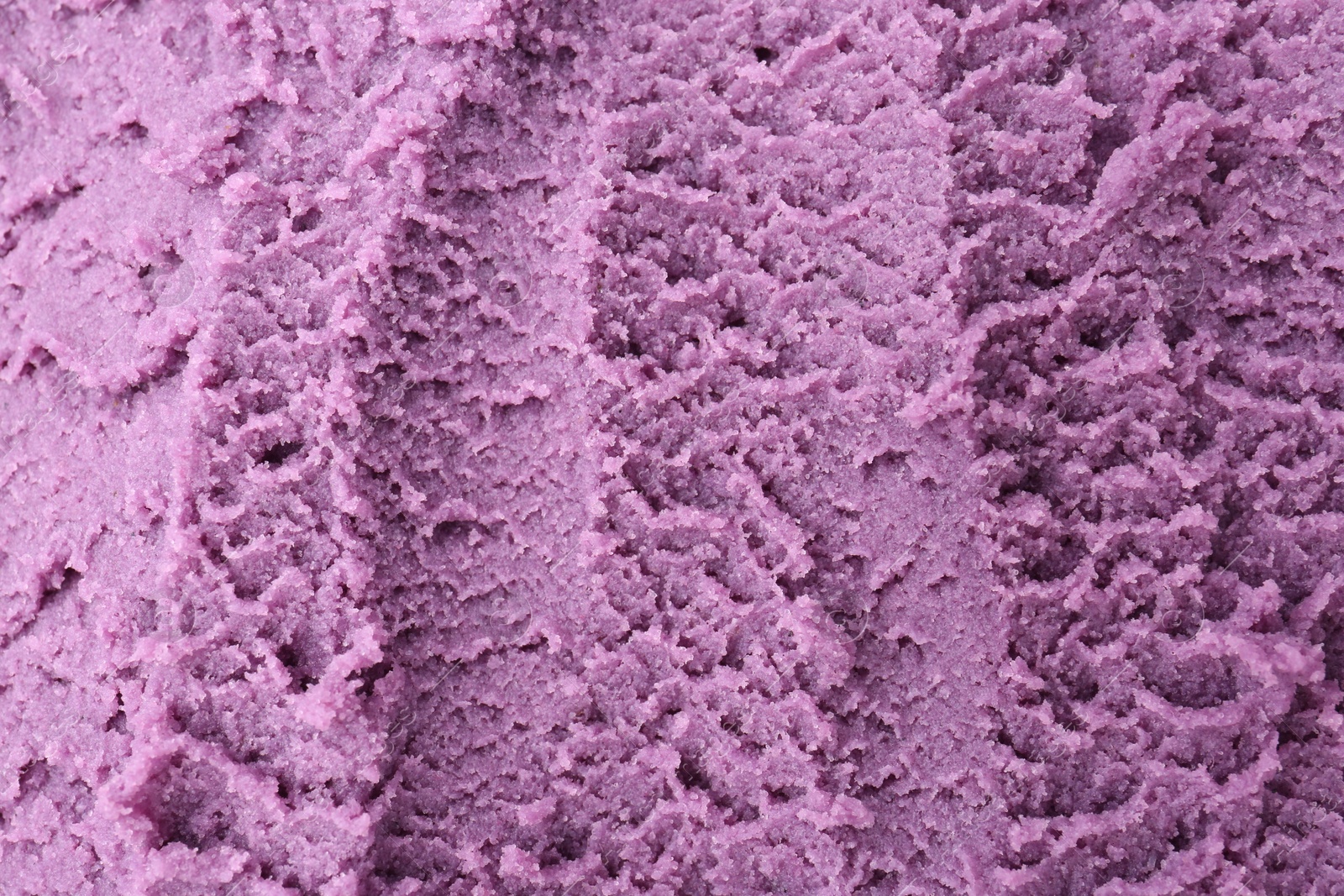 Tasty blueberry sorbet as background, top view Photo of Tasty blueberry sorbet as background, top view