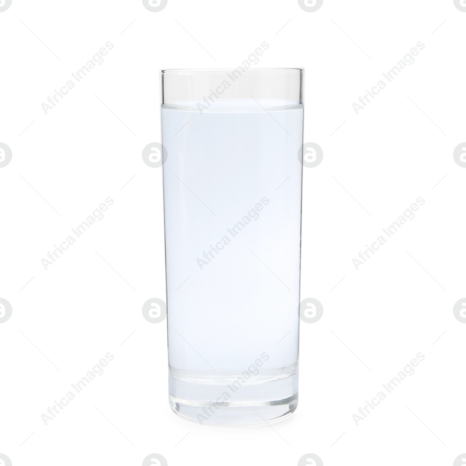 Photo of Glass with dirty water isolated on white