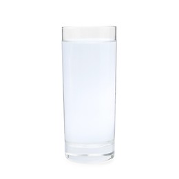 Photo of Glass with dirty water isolated on white