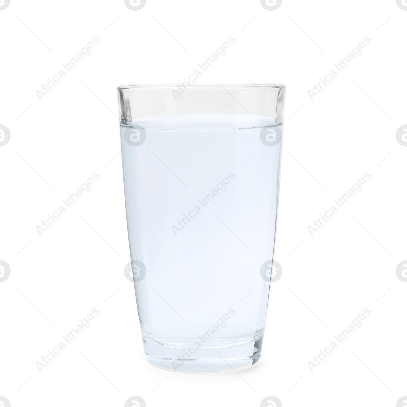 Photo of Glass with dirty water isolated on white