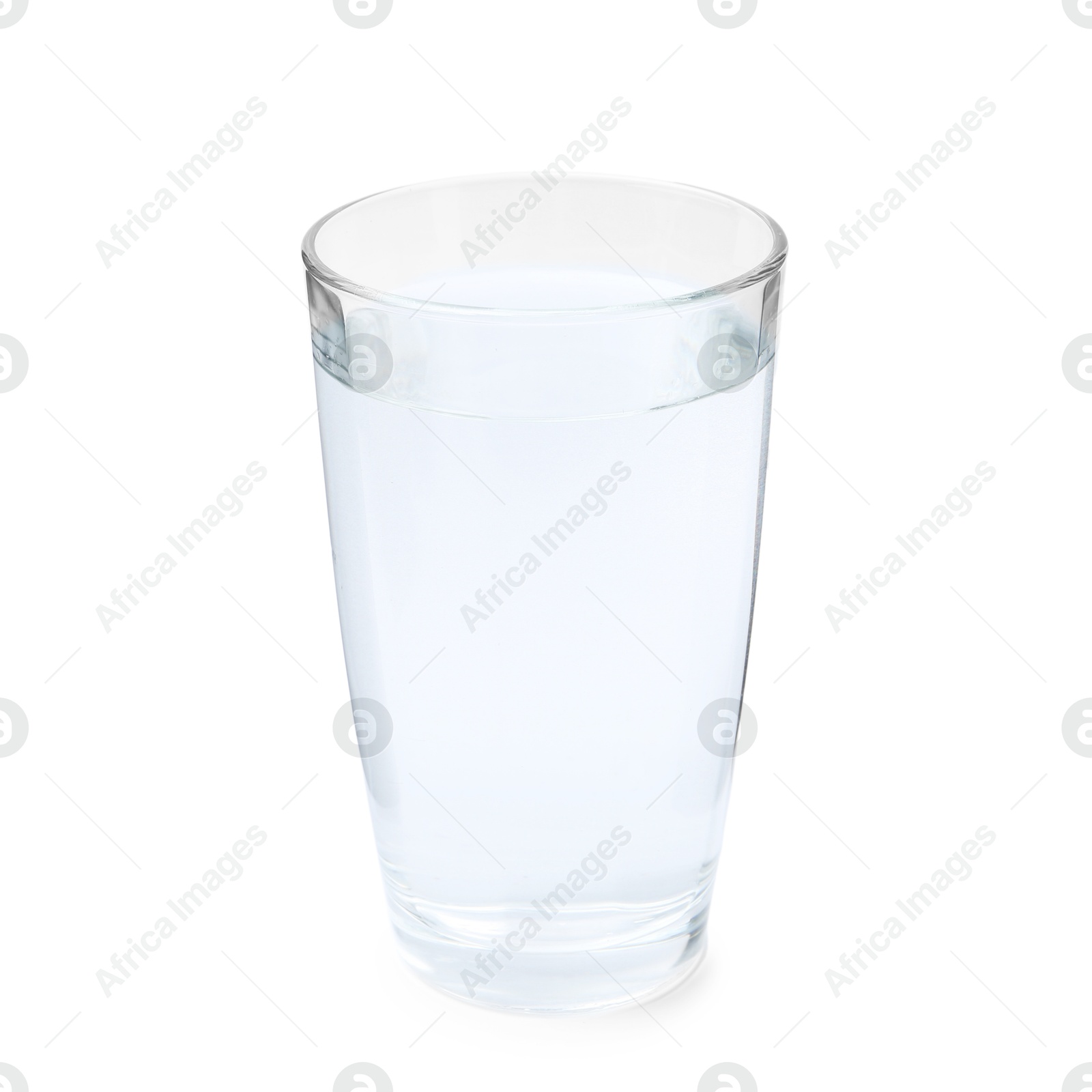 Photo of Glass with dirty water isolated on white