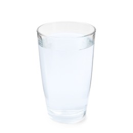 Photo of Glass with dirty water isolated on white