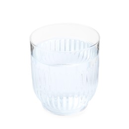 Photo of Glass with dirty water isolated on white