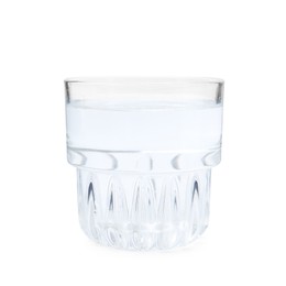 Photo of Glass with dirty water isolated on white