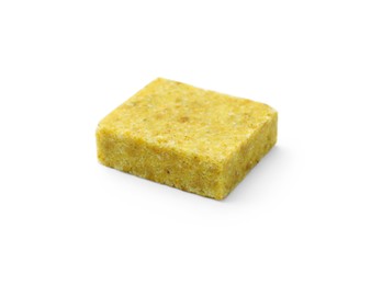 Photo of Tasty aromatic bouillon cube isolated on white