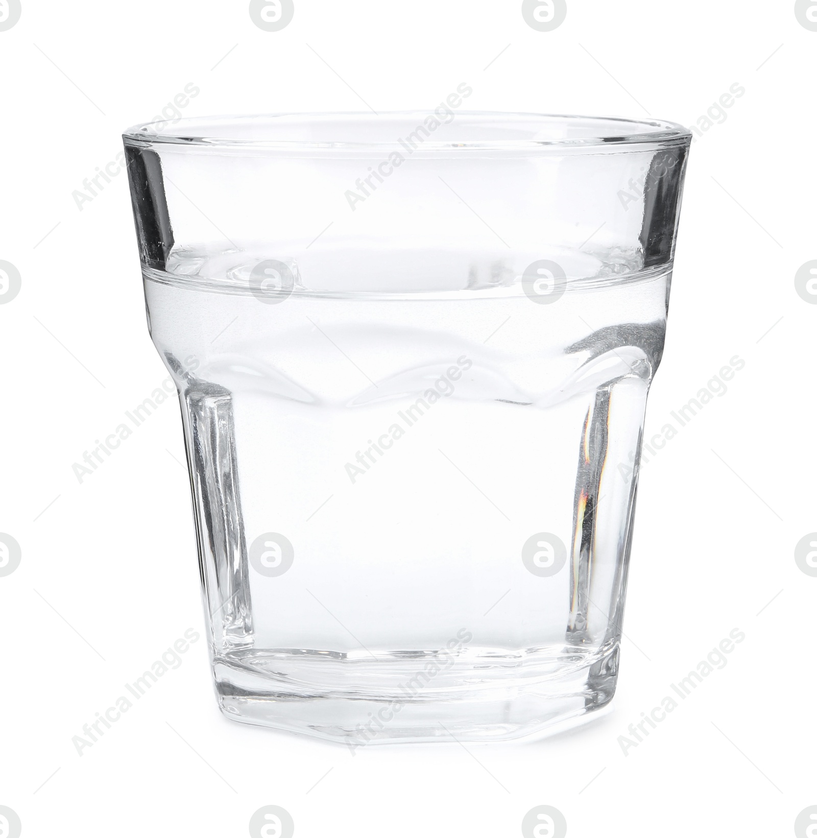Glass with dirty water isolated on white Photo of Glass with dirty water isolated on white