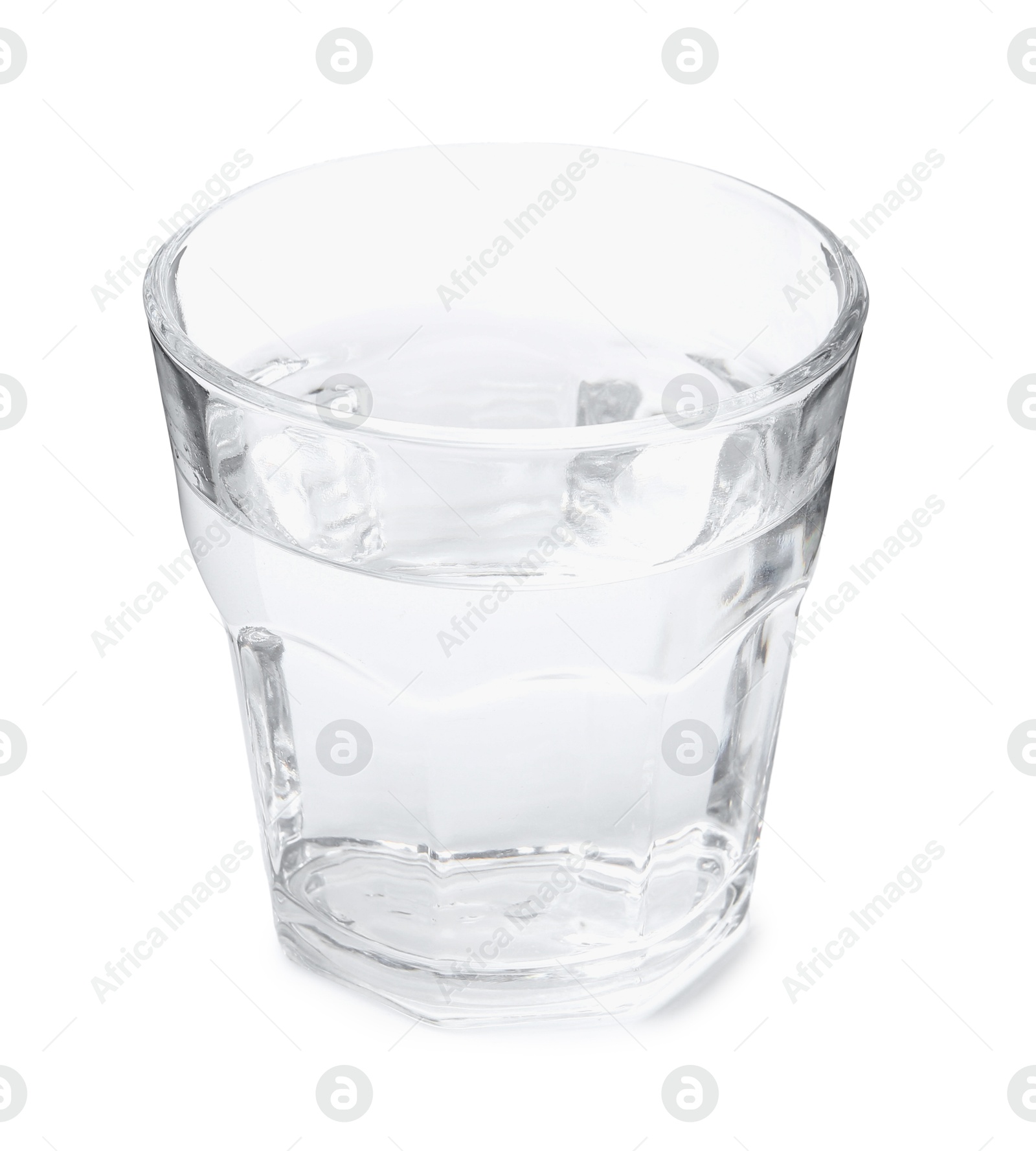Glass with dirty water isolated on white Photo of Glass with dirty water isolated on white